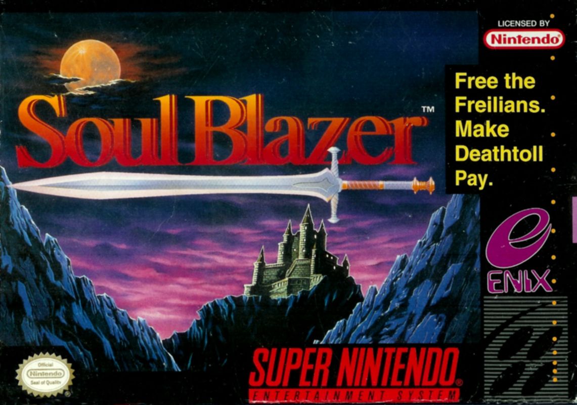 Soul & Sword box art for Super Famicom